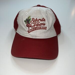The Office Ball Cap Schrute Farms People Love Beets Baseball Hat Unisex Red